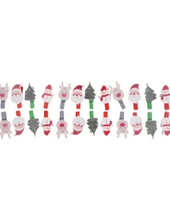 Adventskalender Weihnachten 24er-Pack, 24 Klammern-KiK Onlineshop Fashion
