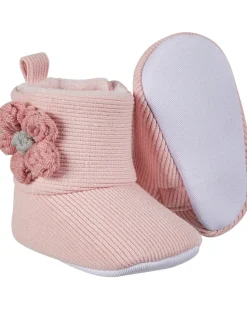 Babyschuhe Softboots Teddykopf_Baby, Blumenapplikation-KiK Onlineshop Best