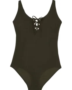 Badeanzug mit Schnürung Janina curved, verstellbare Träger-KiK Onlineshop Flash Sale