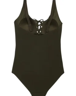 Badeanzug mit Schnürung Janina curved, verstellbare Träger-KiK Onlineshop Flash Sale