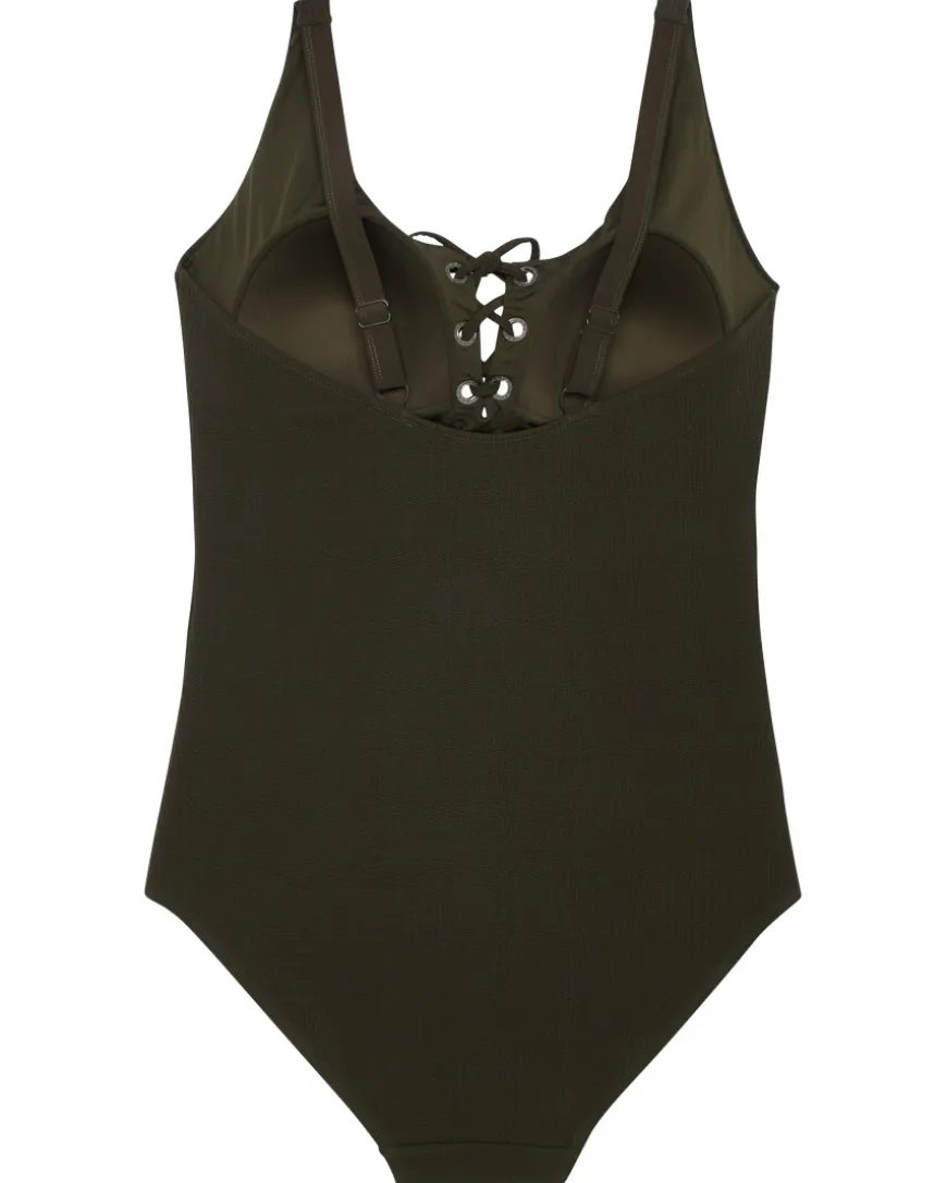 Badeanzug mit Schnürung Janina curved, verstellbare Träger-KiK Onlineshop Flash Sale
