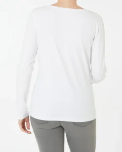Basic Langarmshirt in Janina, V-Ausschnitt-KiK Onlineshop New