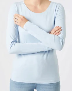 Basic Langarmshirt Janina, Rundhalsausschnitt-KiK Onlineshop Flash Sale