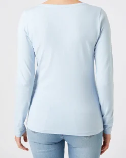 Basic Langarmshirt Janina, Rundhalsausschnitt-KiK Onlineshop Flash Sale