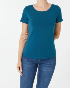 Basic T-Shirt Janina, Rundhalsausschnitt-KiK Onlineshop Hot