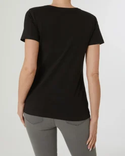 Basic T-Shirt Janina, V-Ausschnitt-KiK Onlineshop Flash Sale
