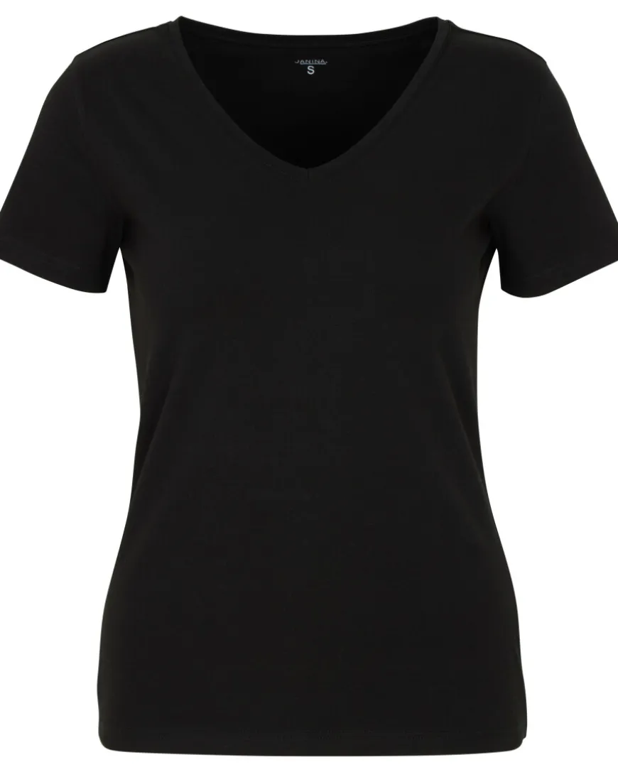 Basic T-Shirt Janina, V-Ausschnitt-KiK Onlineshop Flash Sale