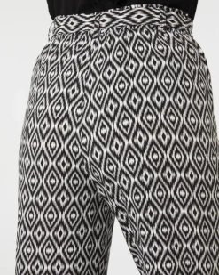 Bedruckte Pull-on-Hose Janina, mit Bindegürtel-KiK Onlineshop Best