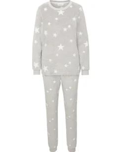 Bequemer Fleece-Pyjama Janina, verschiedene Designs, 2-tlg. Set-KiK Onlineshop New