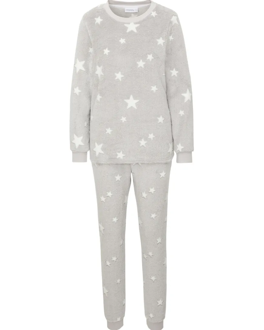 Bequemer Fleece-Pyjama Janina, verschiedene Designs, 2-tlg. Set-KiK Onlineshop New