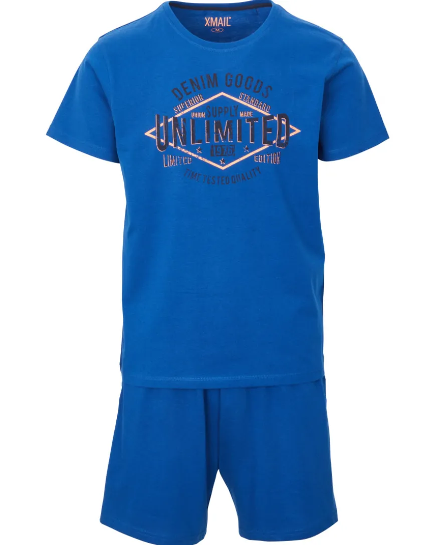 Blauer Pyjama X-Mail, 2-tlg. Set-KiK Onlineshop Shop