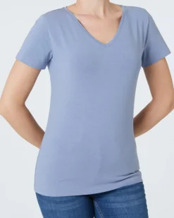 es T-Shirt Janina, V-Ausschnitt-KiK Onlineshop New