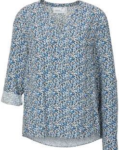 Bluse aus Viskose Janina, Turn-up-Ärmel-KiK Onlineshop Outlet