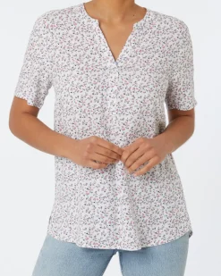Bluse aus Viskose Janina, Y-Ausschnitt-KiK Onlineshop Online