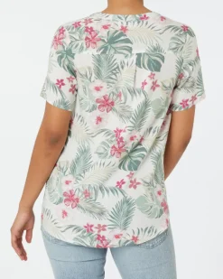 Bluse aus Viskose Janina, Y-Ausschnitt-KiK Onlineshop New