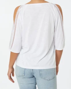 Bluse mit Cut-outs Janina, 3/4-Arm-KiK Onlineshop Clearance