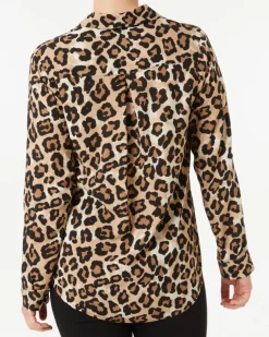 Bluse mit Leopardenmuster Janina, Knopfleiste-KiK Onlineshop Best