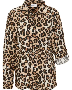 Bluse mit Leopardenmuster Janina, Knopfleiste-KiK Onlineshop Best