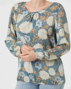 Bluse mit Rundhals Janina, elastischer Saum-KiK Onlineshop Outlet