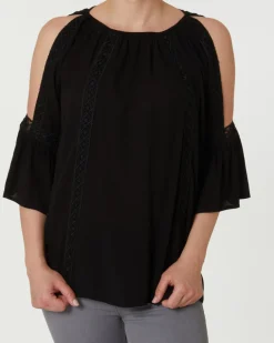 Bluse mit Spitzendetails Janina, Cut-outs-KiK Onlineshop Online