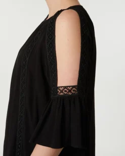 Bluse mit Spitzendetails Janina, Cut-outs-KiK Onlineshop Online