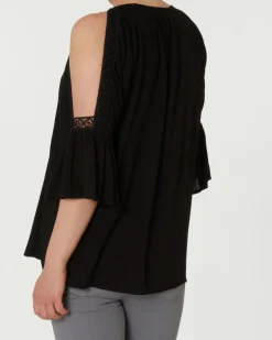 Bluse mit Spitzendetails Janina, Cut-outs-KiK Onlineshop Online