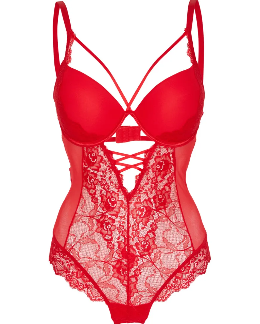 Body Push-up Janina, aus Mesh und Spitze-KiK Onlineshop Hot