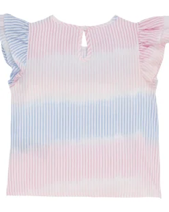 Bunt gestreiftes T-Shirt Kiki & Koko, Volantärmel-KiK Onlineshop Shop