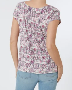 Buntes T-Shirt Janina, Rundhalsausschnitt-KiK Onlineshop Online