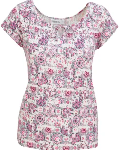 Buntes T-Shirt Janina, Rundhalsausschnitt-KiK Onlineshop Online