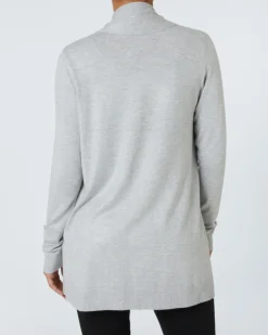 Cardigan mit Schalkragen Janina, offene Form-KiK Onlineshop Best
