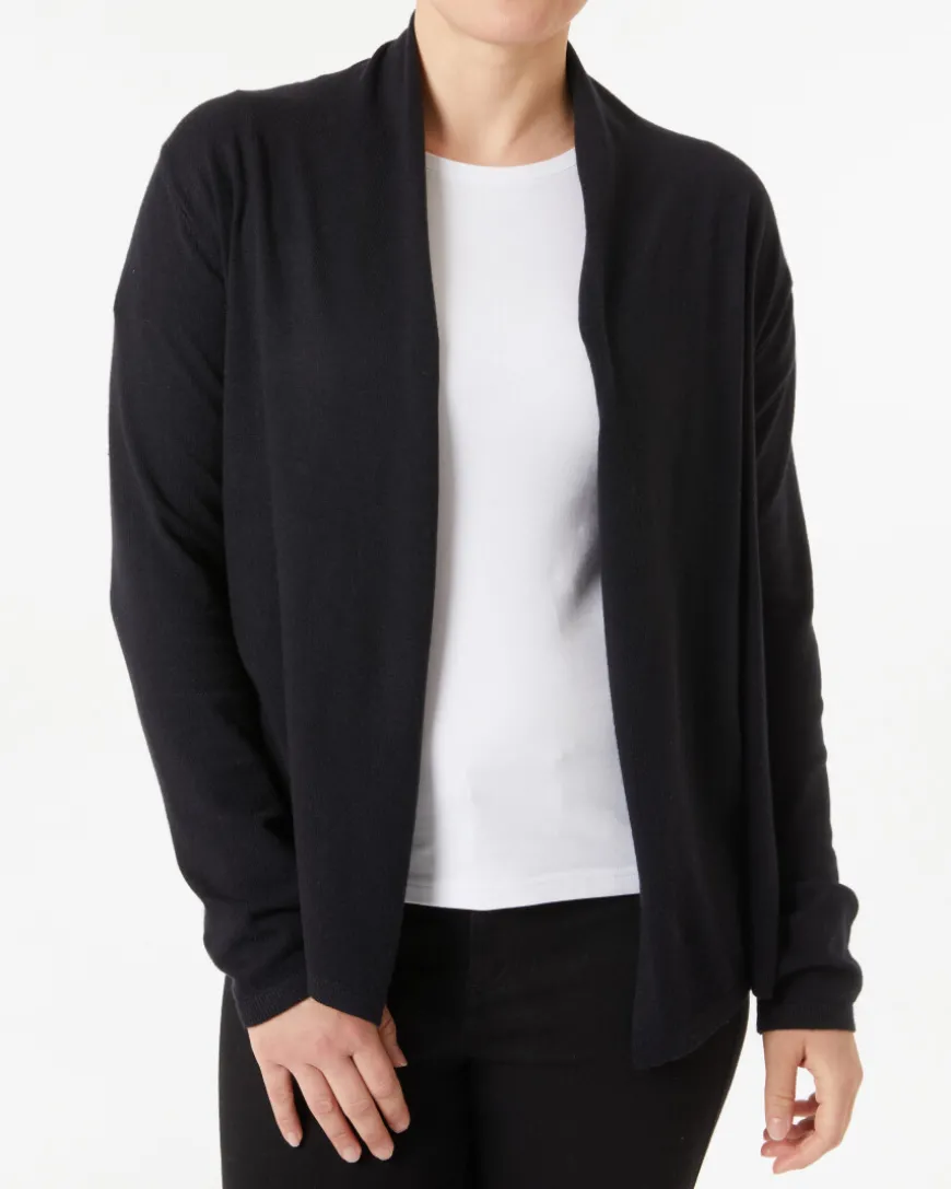 Cardigan mit Schalkragen Janina, offene Form-KiK Onlineshop Online