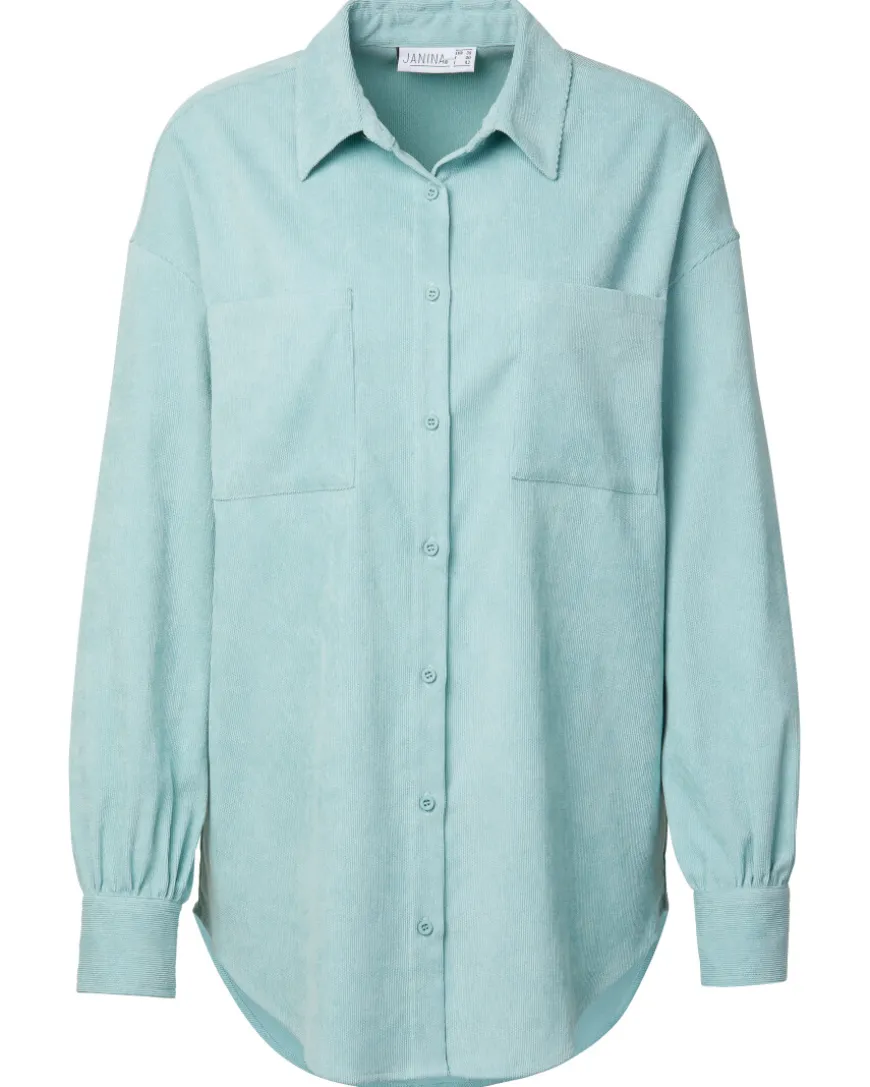 Cordhemd Oversize Janina, Knopfleiste-KiK Onlineshop Cheap