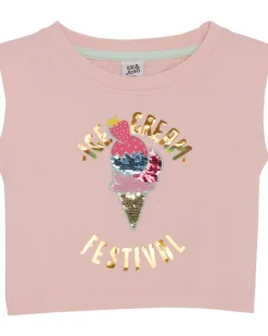 Cropped T-Shirt Kiki & Koko, Wendepailletten-KiK Onlineshop Cheap
