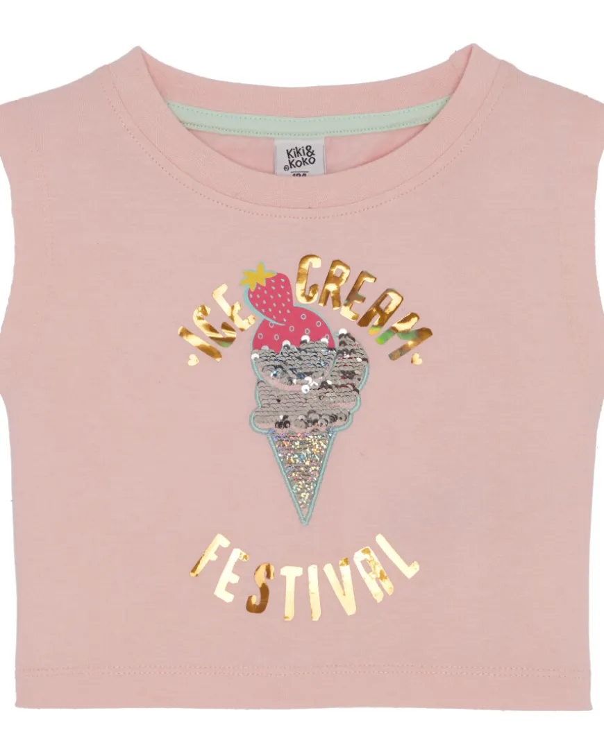 Cropped T-Shirt Kiki & Koko, Wendepailletten-KiK Onlineshop Cheap