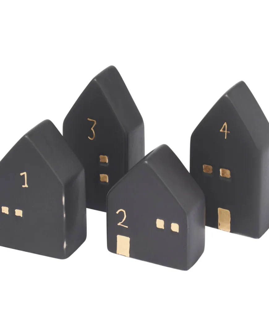 Deko-Häuser Advent 4-tlg. Set-KiK Onlineshop Outlet