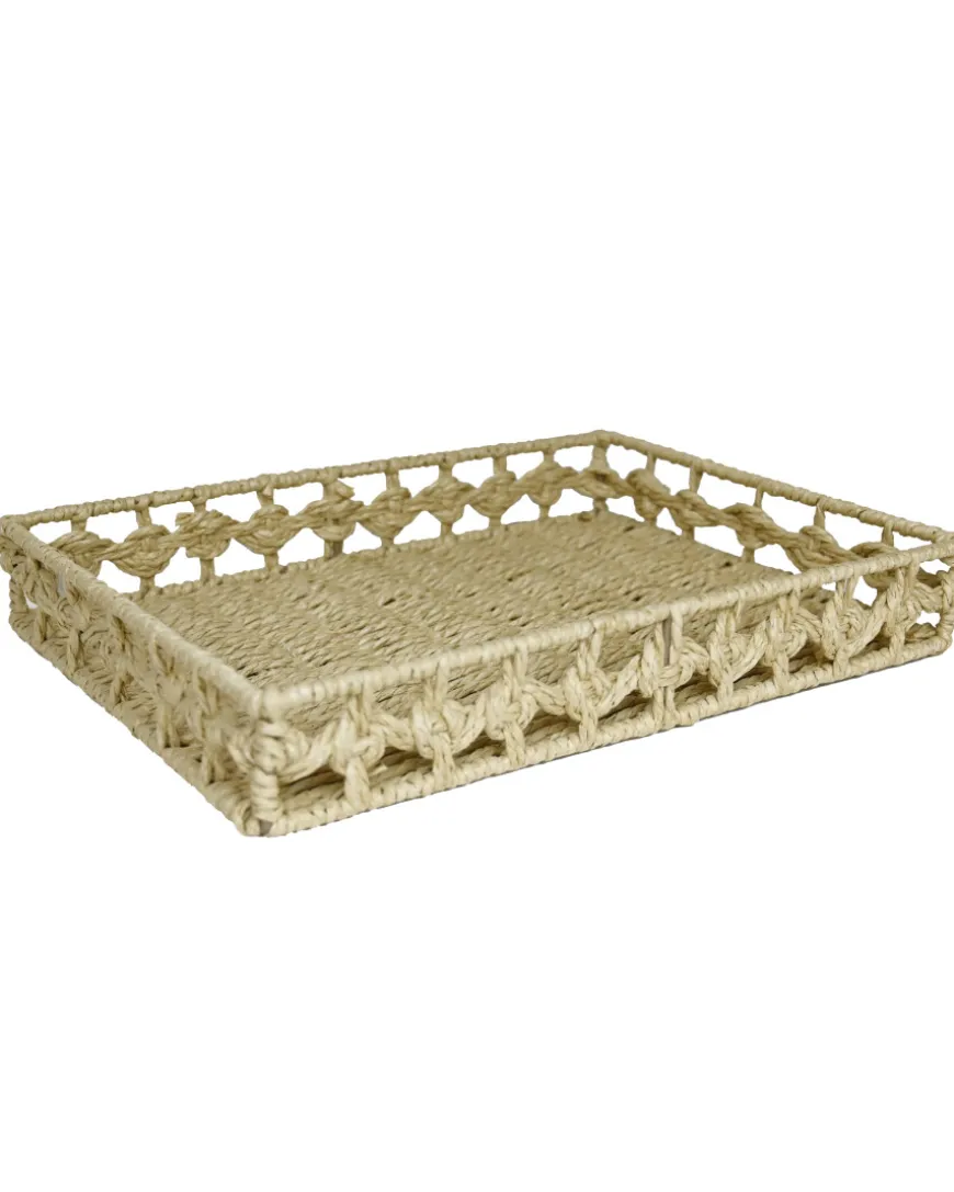 Dekotablett Seegrasoptik ca. 35 x 26 cm-KiK Onlineshop Cheap