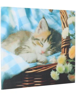 Diamond-Painting-Leinwand verschiedene Ausführungen, ca. 30 x 30 cm-KiK Onlineshop Clearance