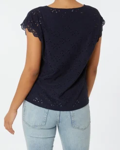 es T-Shirt Janina, Lochmuster-KiK Onlineshop Cheap