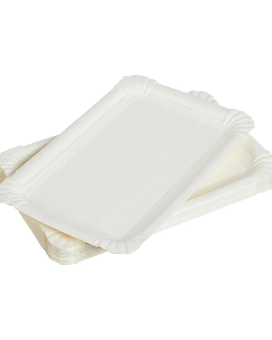 Eckige Pappteller 20er-Pack-KiK Onlineshop New