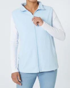 Einfache Fleeceweste Janina, Seitentaschen-KiK Onlineshop Sale