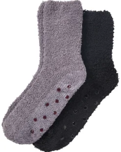 Einfarbige Flauschsocken 2er-Pack, Janina-KiK Onlineshop Sale