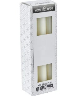Einfarbige Kronkerzen 6er-Pack-KiK Onlineshop Discount