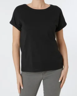 Einfarbiges T-Shirt Janina, Rundhalsausschnitt-KiK Onlineshop Outlet