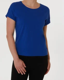 Einfarbiges T-Shirt Janina, Rundhalsausschnitt-KiK Onlineshop Outlet