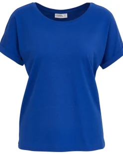 Einfarbiges T-Shirt Janina, Rundhalsausschnitt-KiK Onlineshop Outlet
