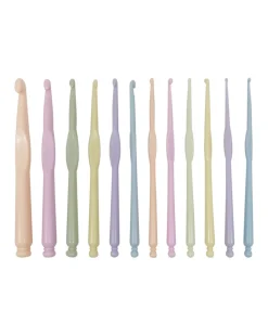 Farbige Häkelnadeln 12-tlg. Set-KiK Onlineshop Flash Sale