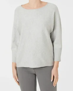 Feinstrickpullover in Melange Janina, 3/4-Arm-KiK Onlineshop New