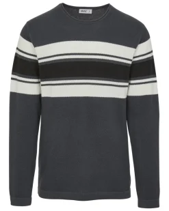 Feinstrickpullover mit Streifen X-Mail, Rundhalsausschnitt-KiK Onlineshop Flash Sale