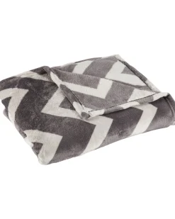 Flanelldecke Zickzack Home & Deco, ca. 130 x 170 cm-KiK Onlineshop Outlet